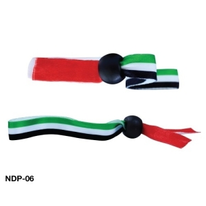 UAE Flag Ribbon Wristbands